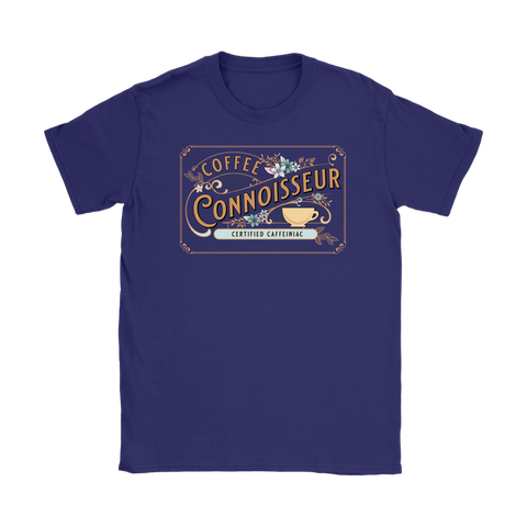 Image of Coffee Connoisseur - Gildan Womens T-Shirt