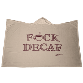 F_CK_DECAF - Luxurious Soft Hooded Blanket Made in the USA