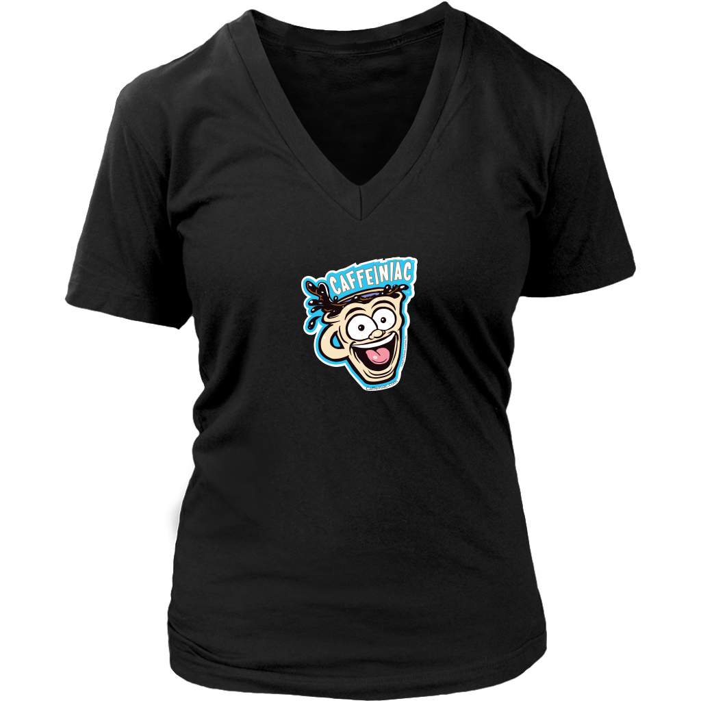 Caffeiniac -  District Womens V-Neck