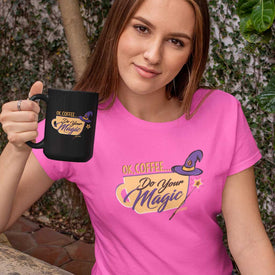 OK Coffee, Do Your Magic - Womens Triblend Shirt for Coffee Lovers