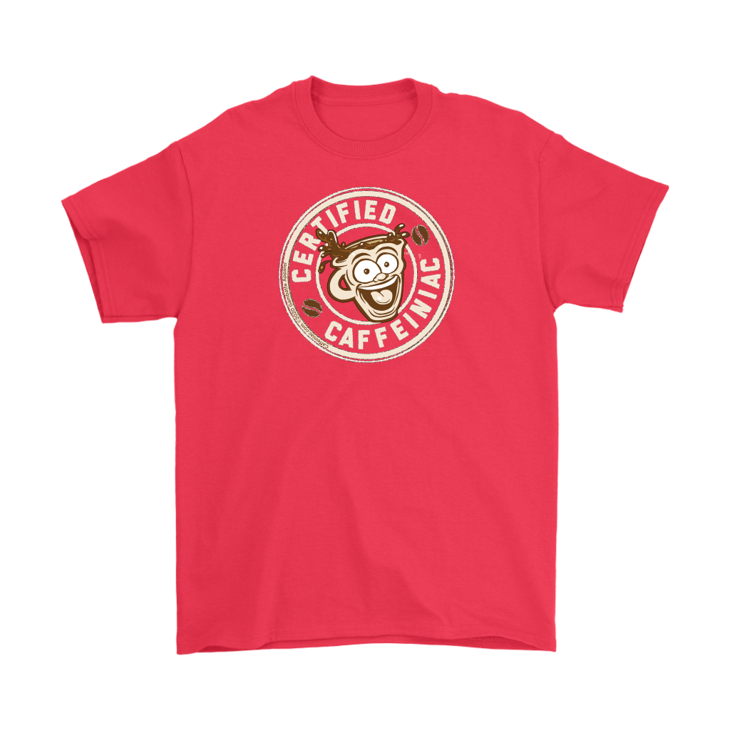 Certified Caffeiniac - Gildan Mens T-Shirt