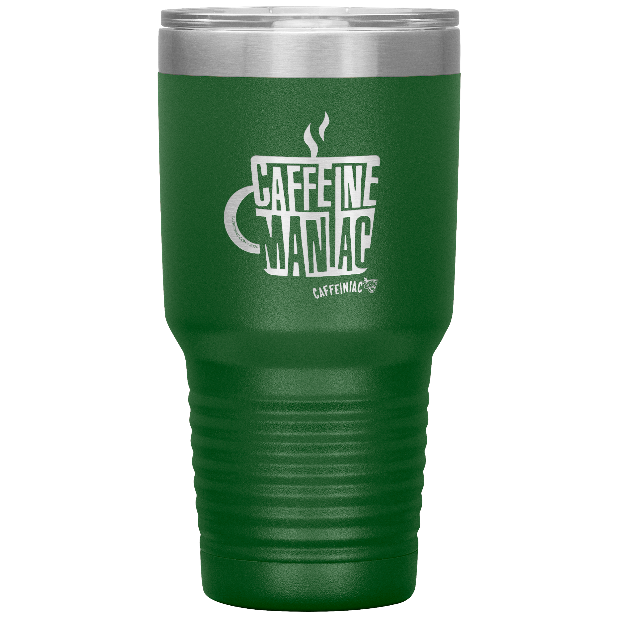 Caffeine Maniac etched Caffeinaic 30oz Vacuum Tumbler