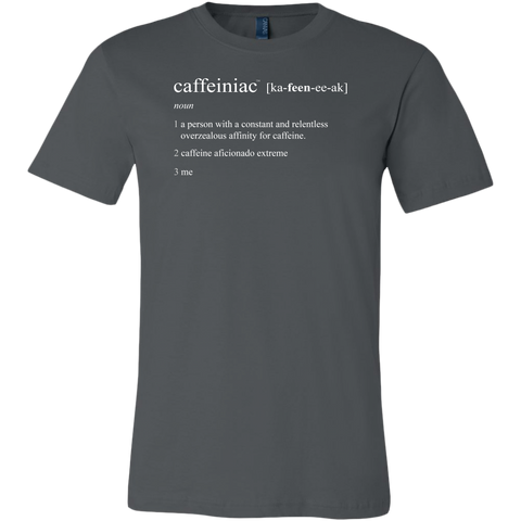 Image of Caffeiniac Defined - Canvas Mens Shirt