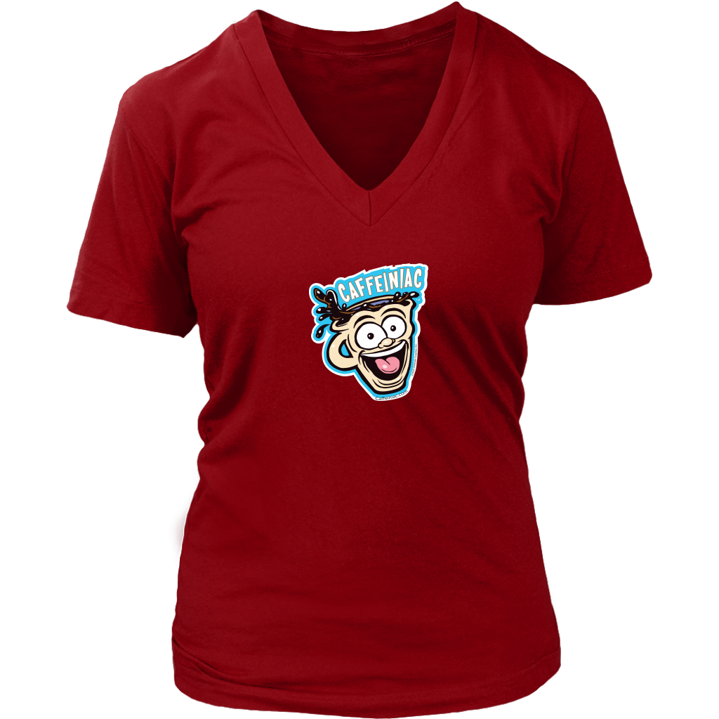 Caffeiniac -  District Womens V-Neck