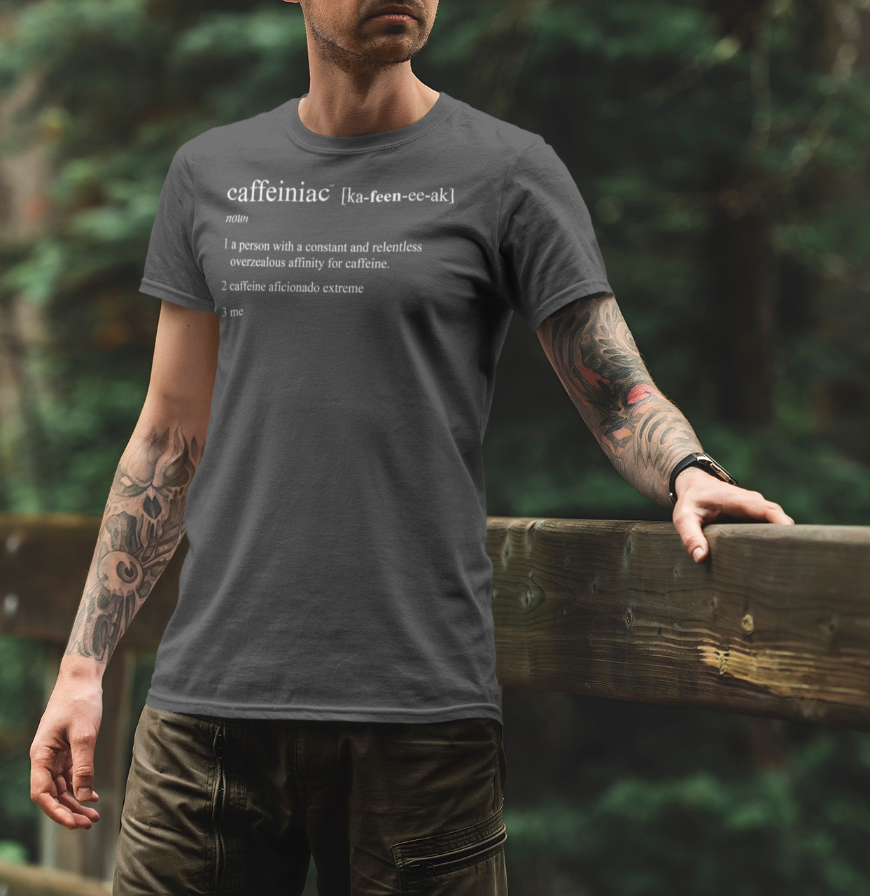 Caffeiniac Defined - American Apparel Mens