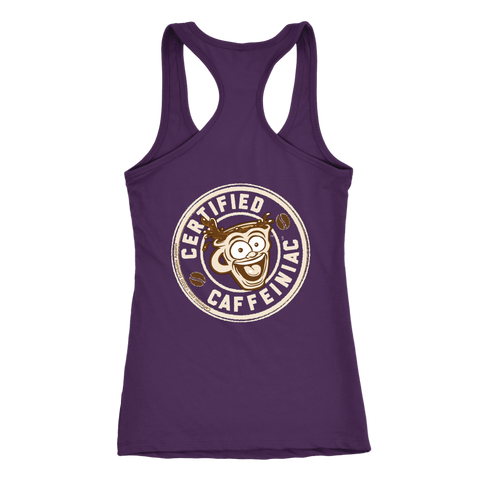 Image of Certified Caffeiniac - Next Level Racerback Tank