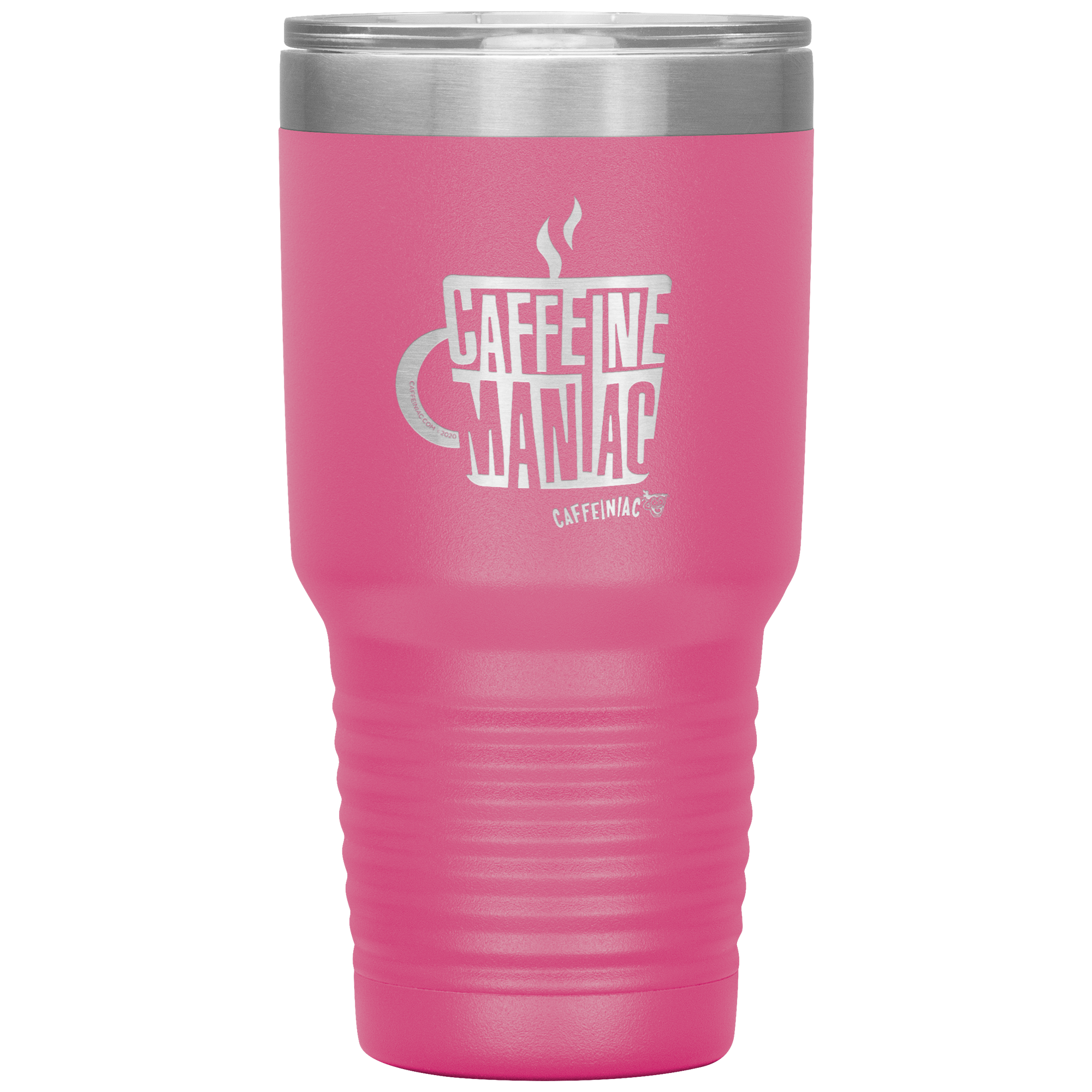 Caffeine Maniac etched Caffeinaic 30oz Vacuum Tumbler