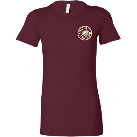 Image of Certified Caffeiniac -  Bella Womens Premium Shirt