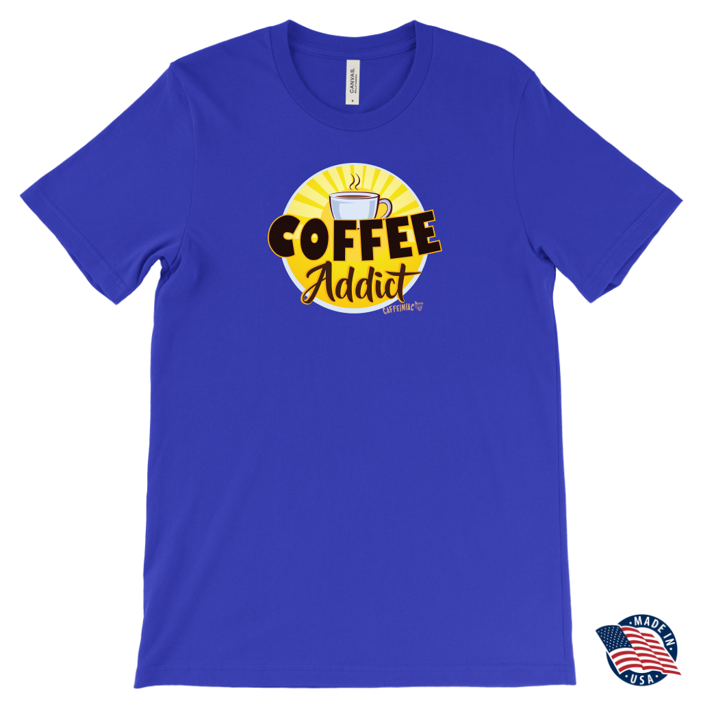 Coffee Addict Mens T-Shirt - Made in the USA