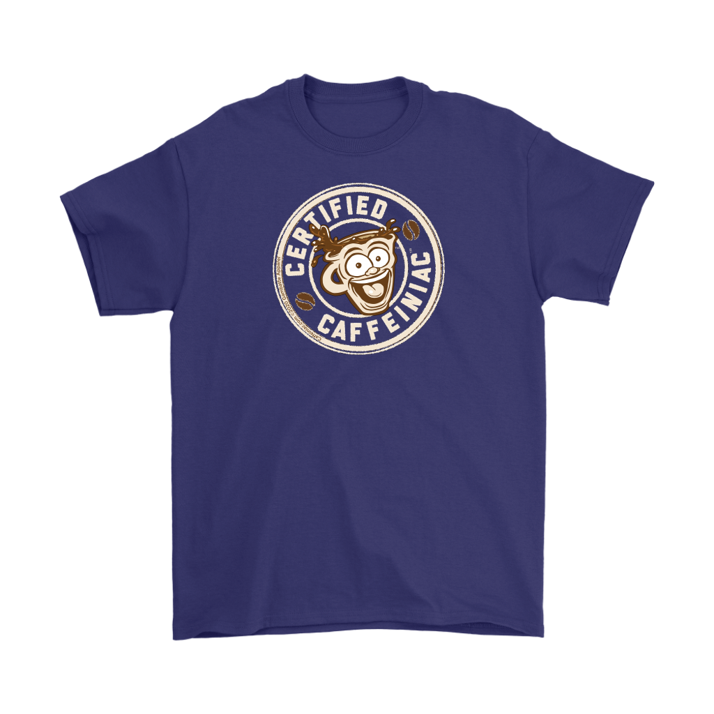 Certified Caffeiniac - Gildan Mens T-Shirt