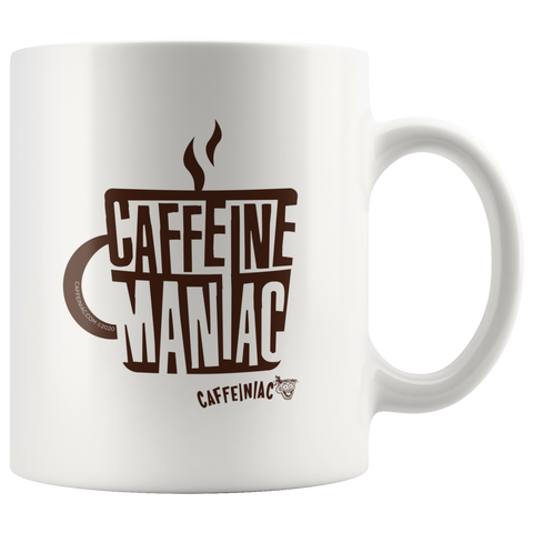 Image of white ceramic coffee mug by Caffeinaic
