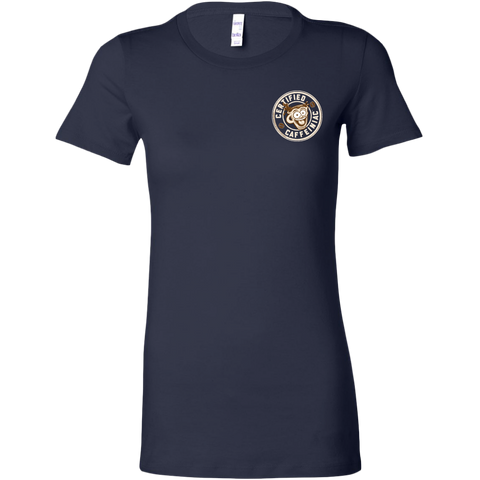 Image of Certified Caffeiniac -  Bella Womens Premium Shirt