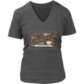 Coffee Connoisseur - District Womens V-Neck