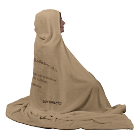 Caffeiniac Defined - Luxurious Hooded Blanket Made in the USA