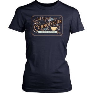 Coffee Connoisseur -District Womens soft T-Shirt