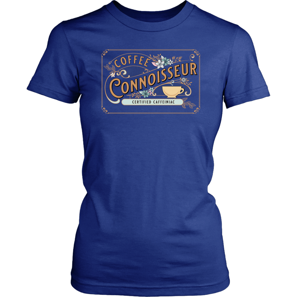 Coffee Connoisseur -District Womens soft T-Shirt