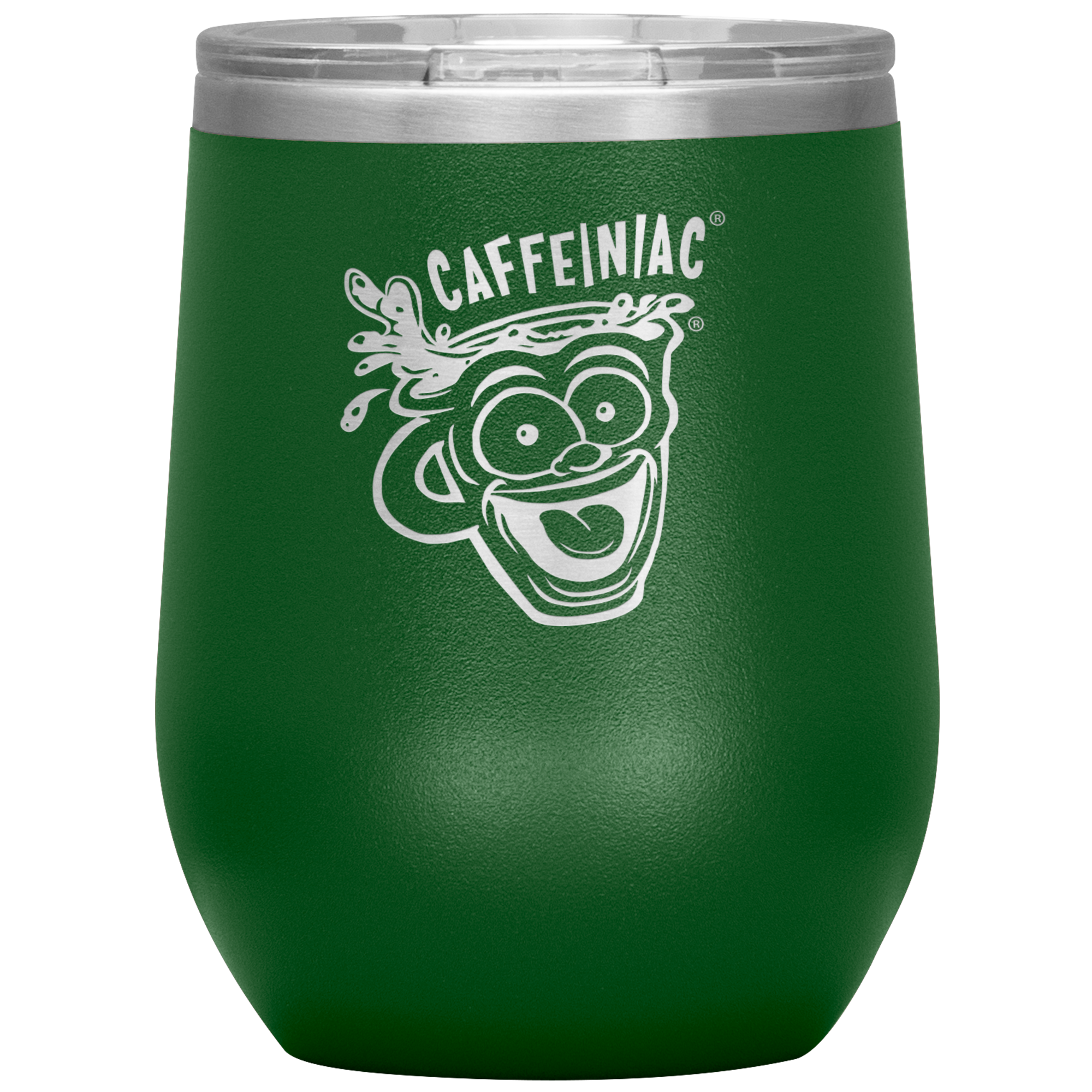 Caffeiniac Dude Wine Tumbler