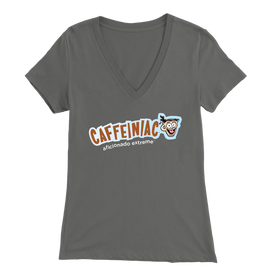 Caffeiniac Aficionado Extreme - Bella Womens V-Neck