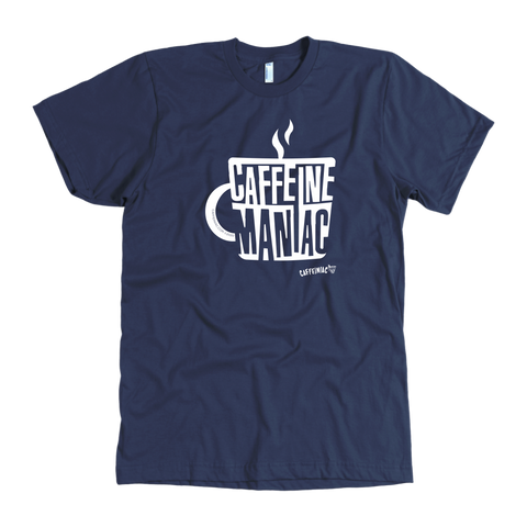 Image of Caffeine Maniac Mens T-shirt on American Apparel