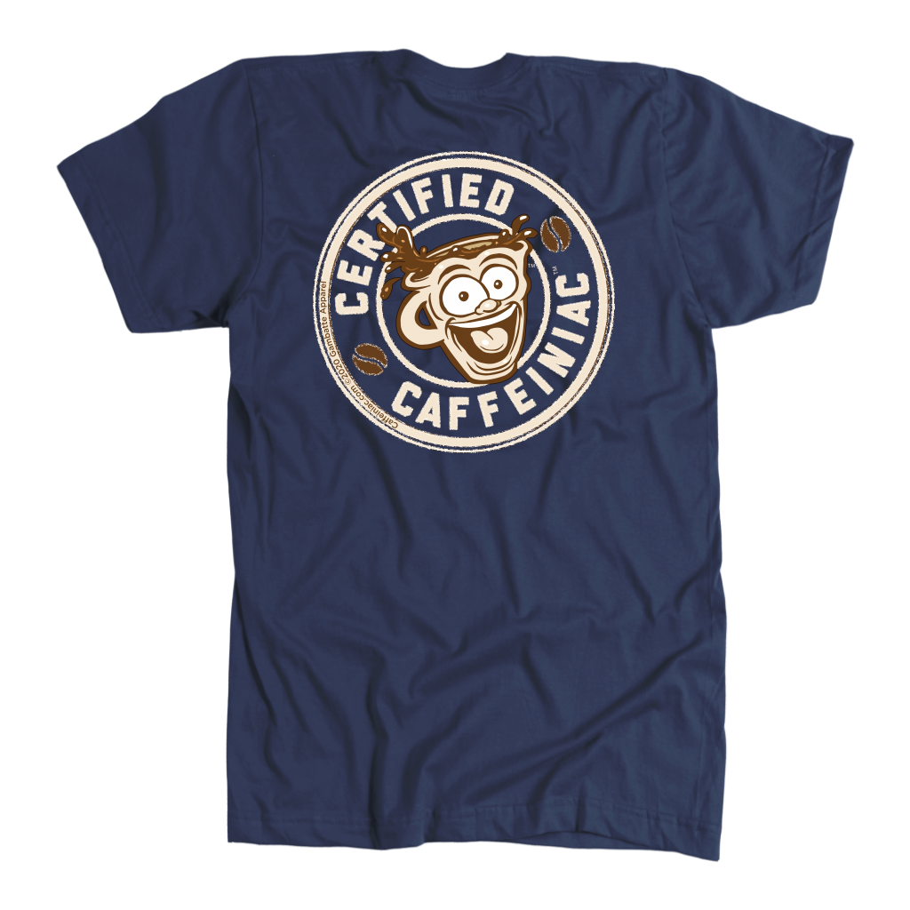 Certified Caffeiniac -  American Apparel Mens Premium T-shirt