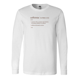 Caffeiniac Defined - Canvas Long Sleeve Shirt