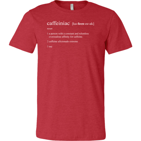 Image of Caffeiniac Defined - Canvas Mens Shirt