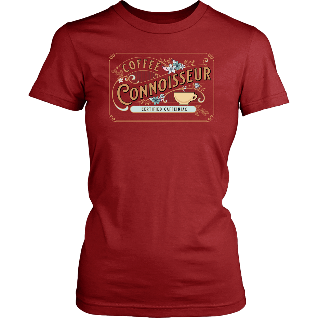 Coffee Connoisseur -District Womens soft T-Shirt