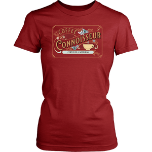Coffee Connoisseur -District Womens soft T-Shirt