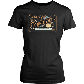 Coffee Connoisseur -District Womens soft T-Shirt