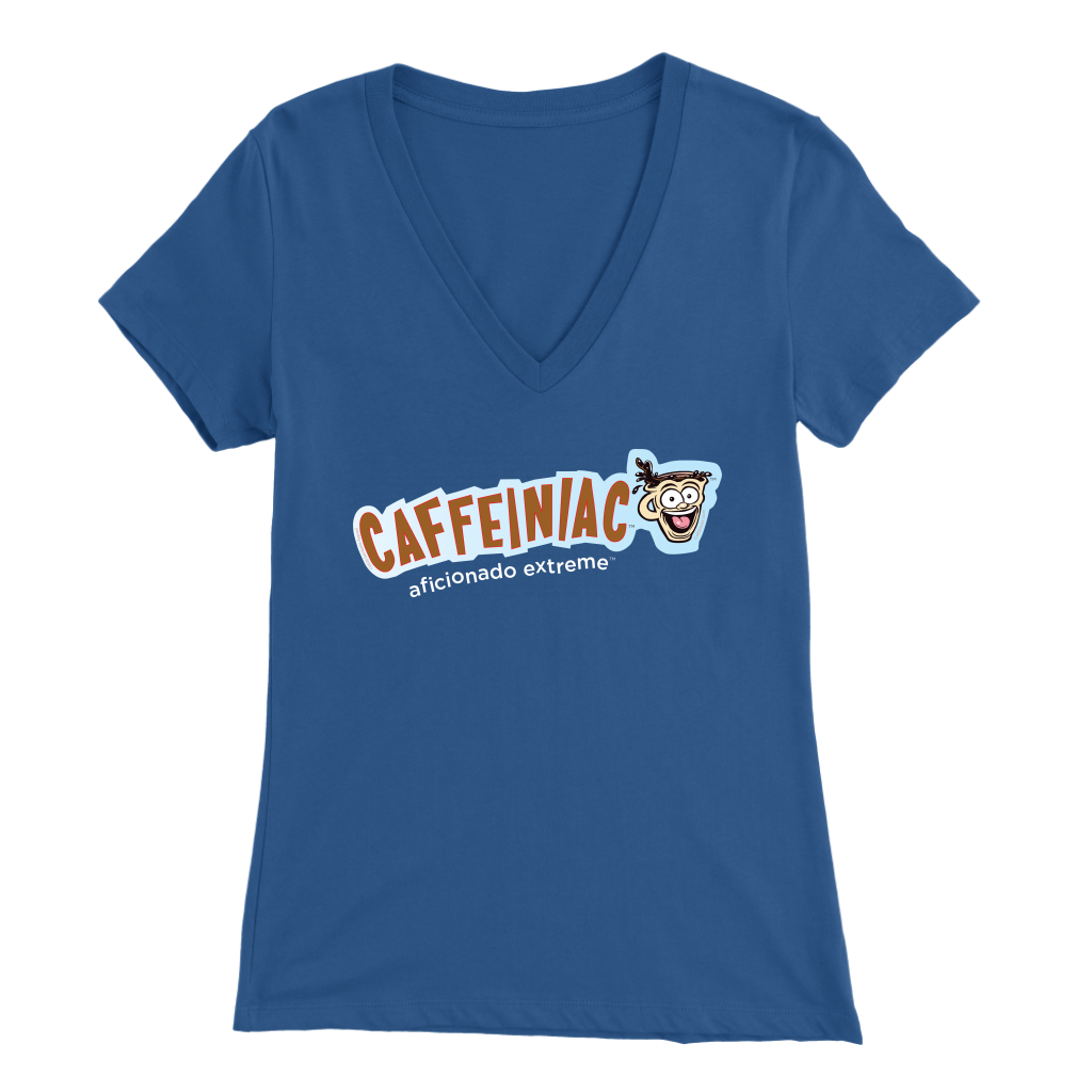 Caffeiniac Aficionado Extreme - Bella Womens V-Neck