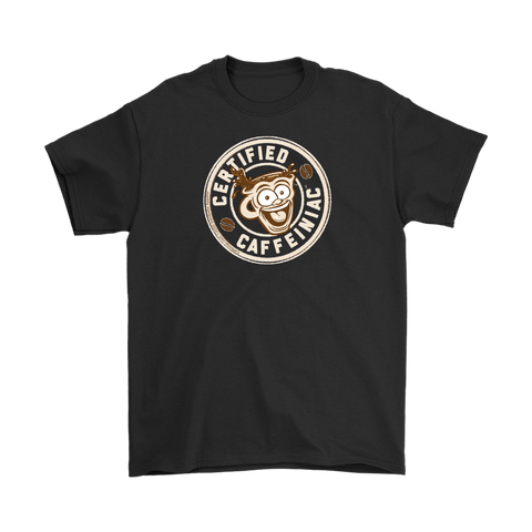 Image of Certified Caffeiniac - Gildan Mens T-Shirt