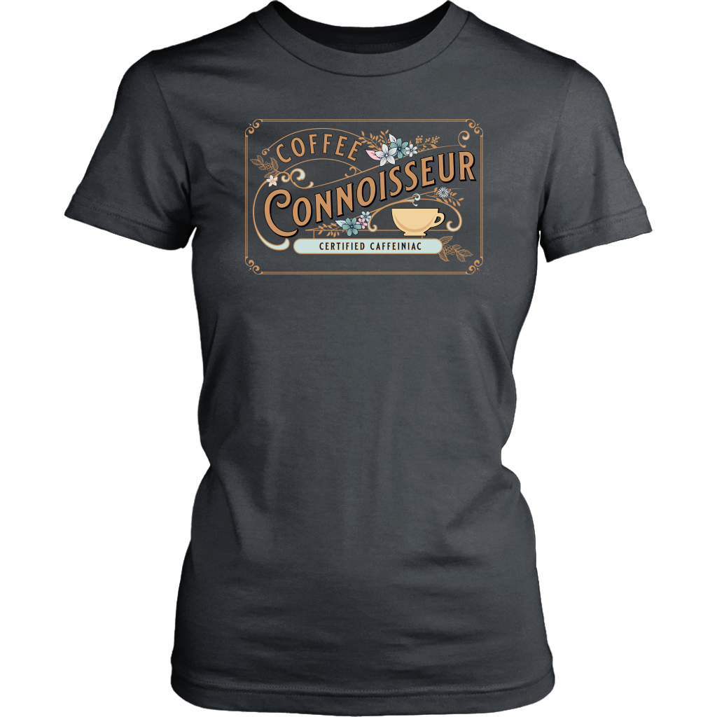 Coffee Connoisseur -District Womens soft T-Shirt