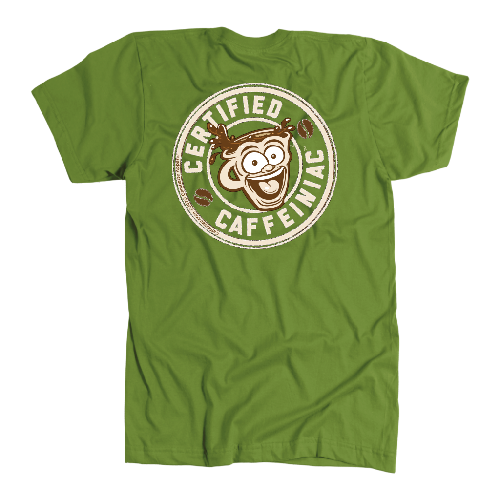 Certified Caffeiniac -  American Apparel Mens Premium T-shirt
