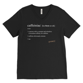 Caffeiniac Defined - Canvas Mens V-Neck