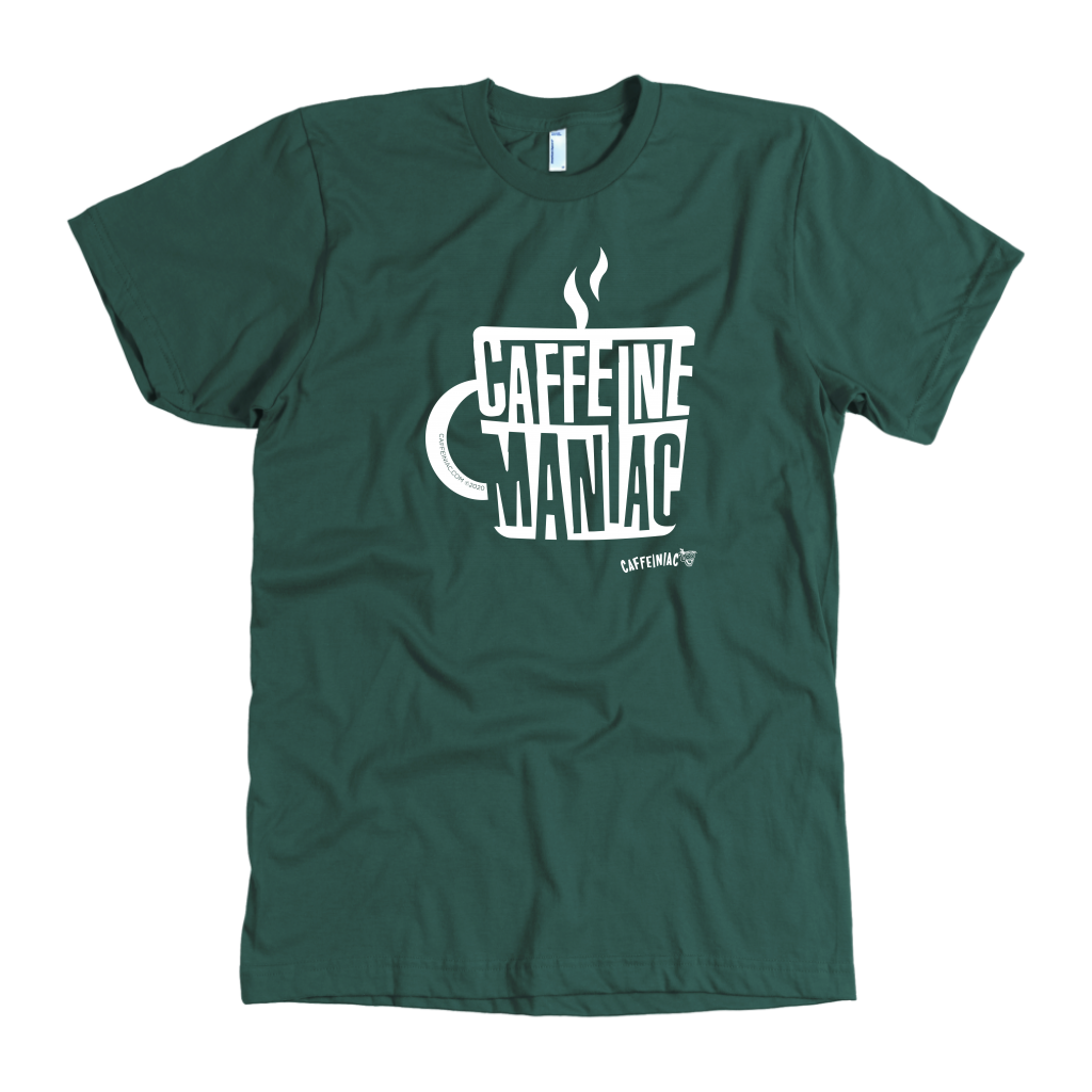 Caffeine Maniac Mens T-shirt on American Apparel
