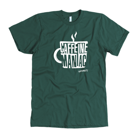 Image of Caffeine Maniac Mens T-shirt on American Apparel