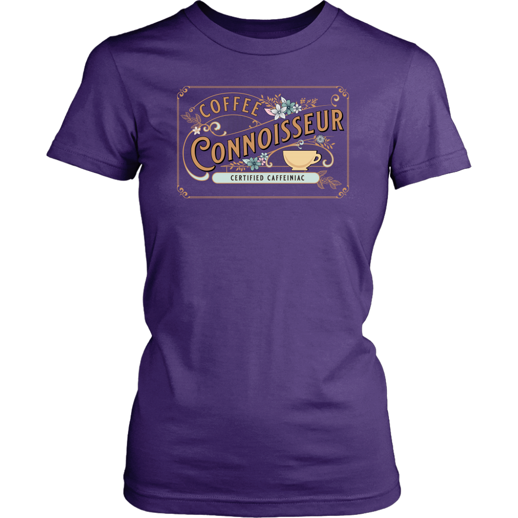 Coffee Connoisseur -District Womens soft T-Shirt