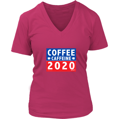 Image of COFFEE CAFFEINE 2020 Womens V-Neck