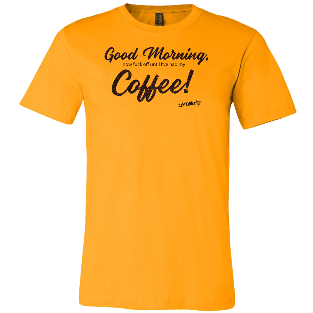 Good Morning...Coffee! Canvas Mens Shirt