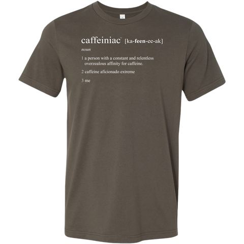 Image of Caffeiniac Defined - Canvas Mens Shirt