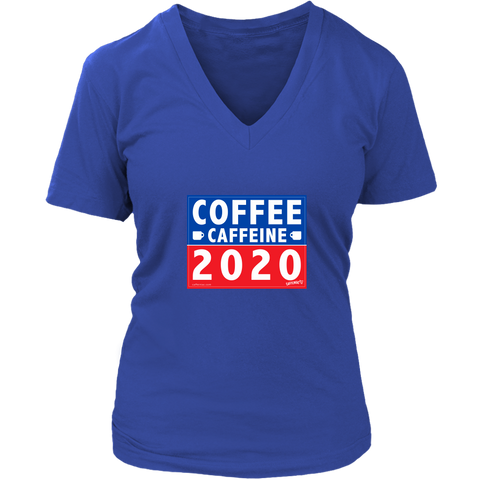 Image of COFFEE CAFFEINE 2020 Womens V-Neck