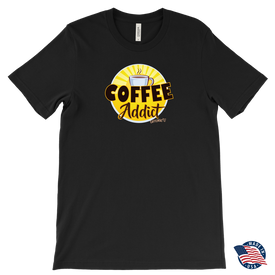 Coffee Addict Mens T-Shirt - Made in the USA