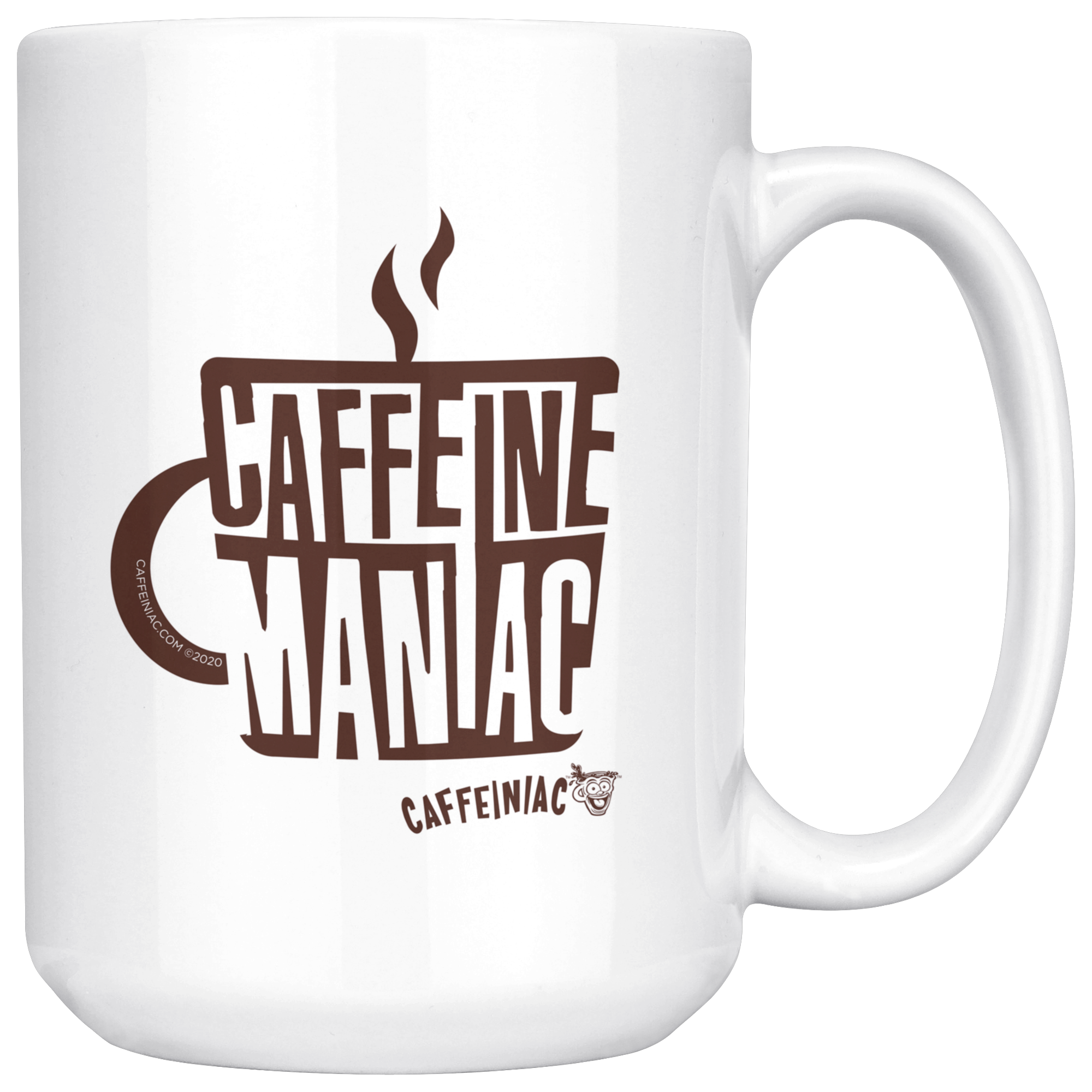 white ceramic coffee mug by Caffeinaic