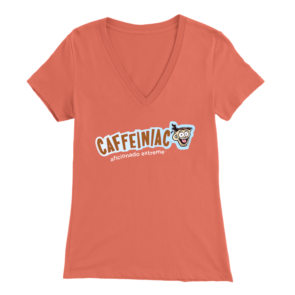 Caffeiniac Aficionado Extreme - Bella Womens V-Neck