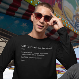 Caffeiniac Defined - Canvas Long Sleeve Shirt