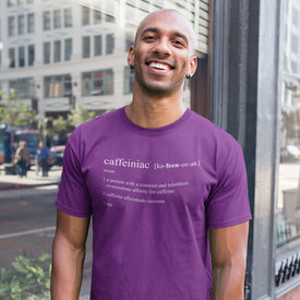 Caffeiniac Defined - Canvas Mens Shirt