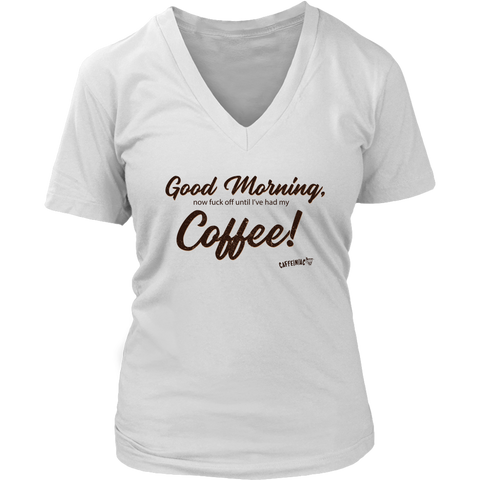 Image of Good Morning...Coffee! District Womens V-Neck