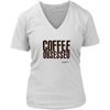 Coffee Obsessed Women's V-Neck Shirt