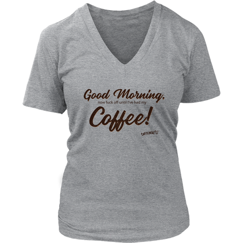 Image of Good Morning...Coffee! District Womens V-Neck
