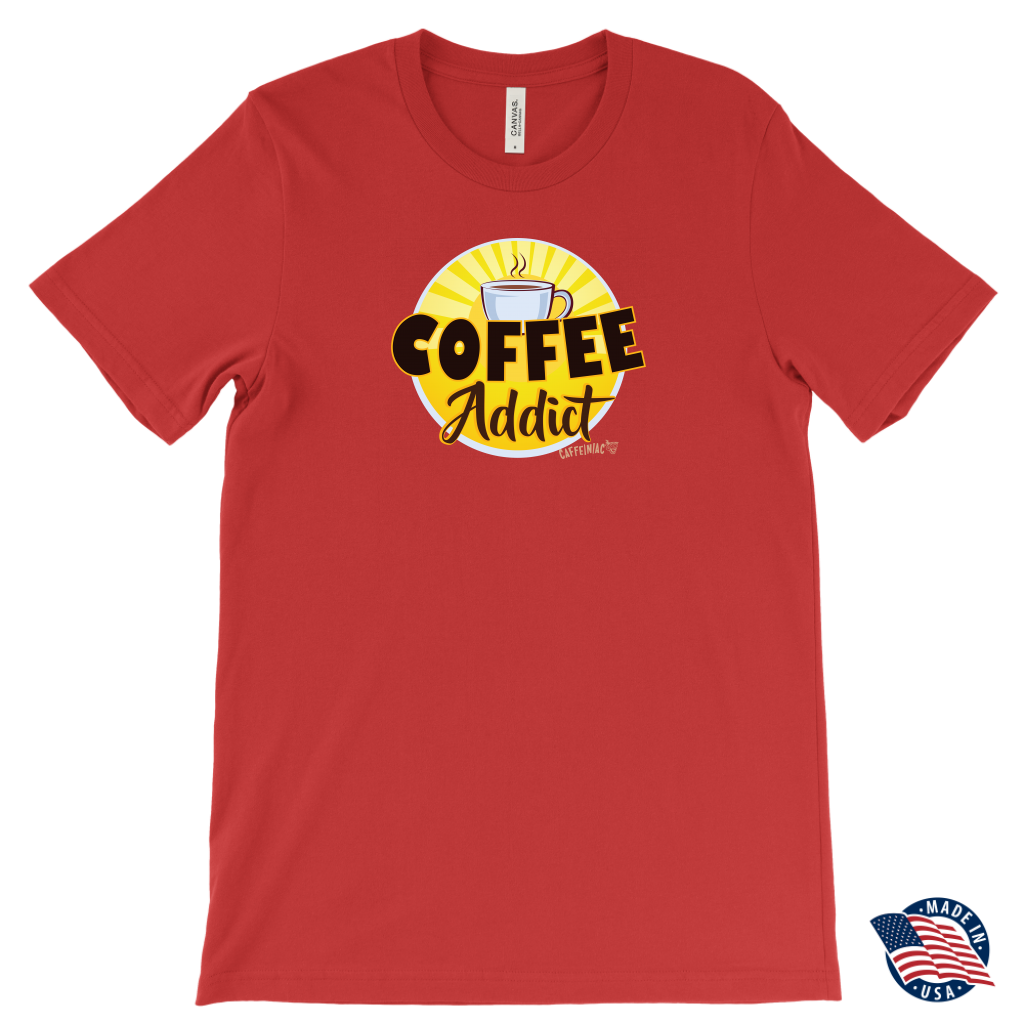 Coffee Addict Mens T-Shirt - Made in the USA
